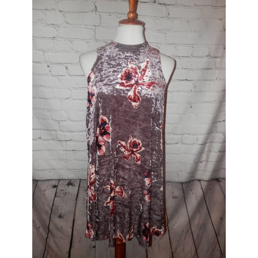 Darlove Jones Dress Large Purple Rose Floral Tank
